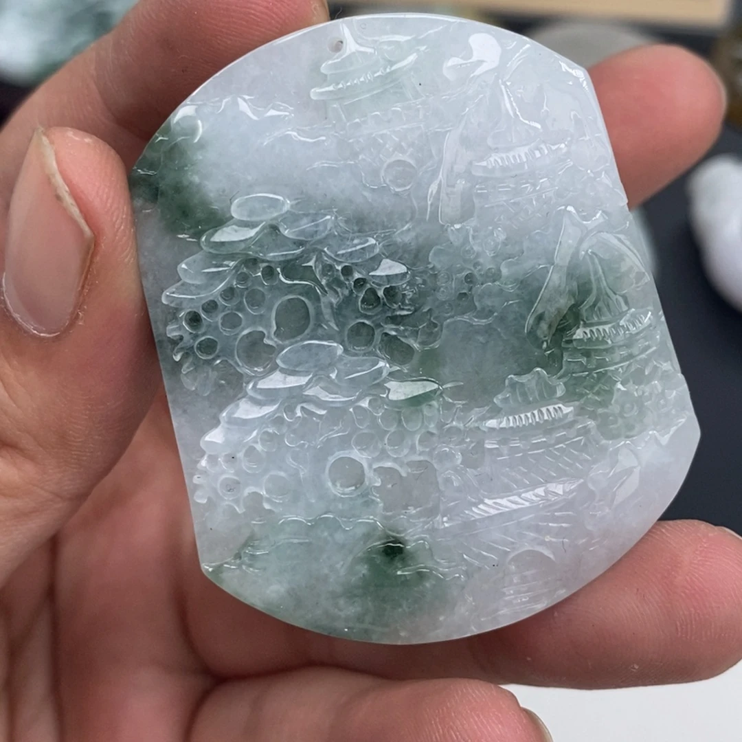 翡翠未镶嵌颈饰翡翠