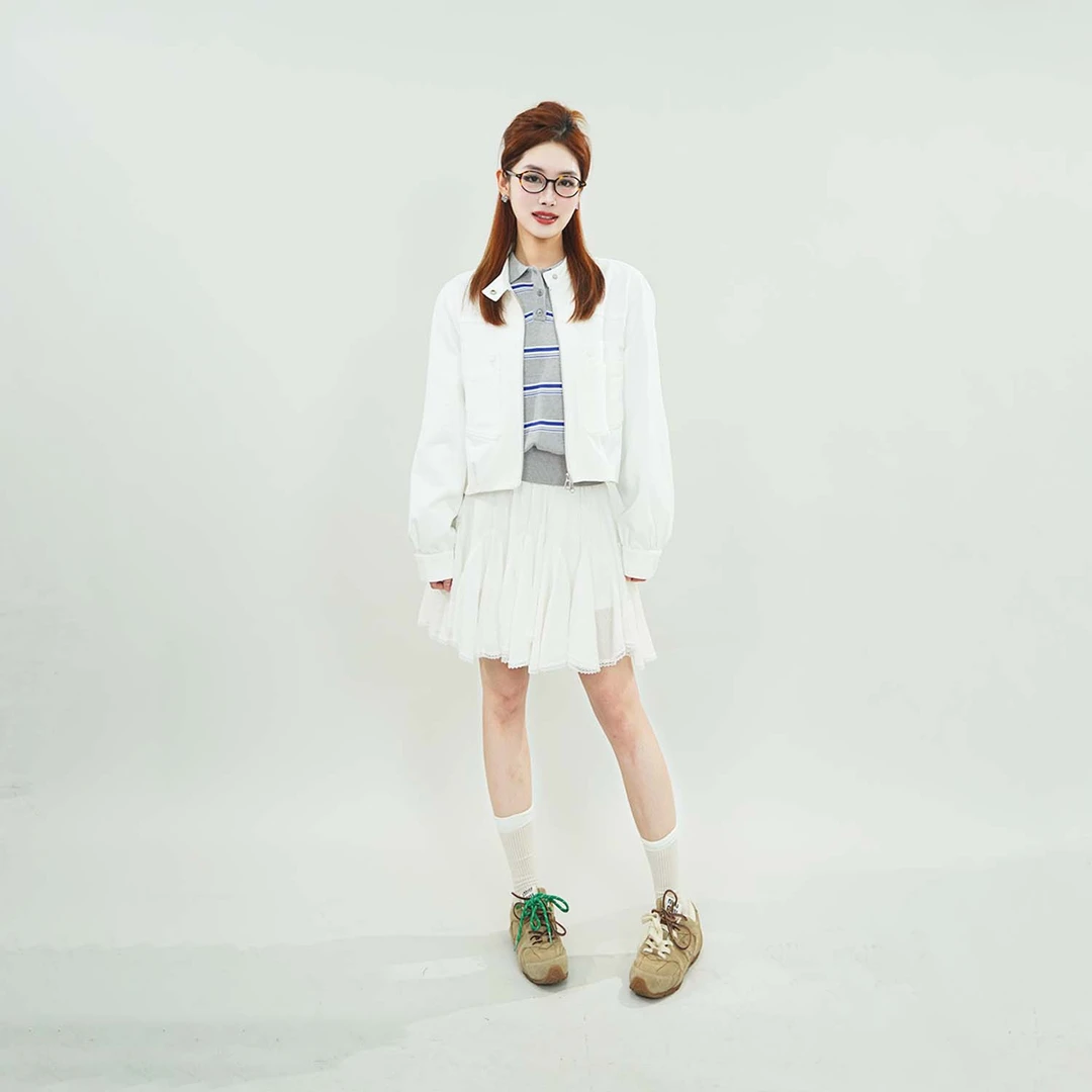 2025春季新品女装欧若风休闲简约口袋拉链雅丹风宽松外套