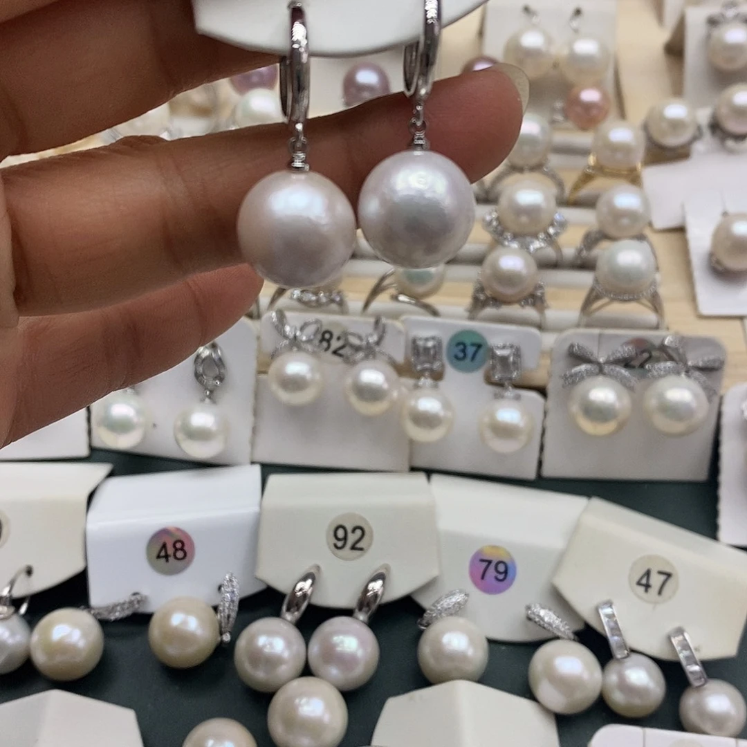 颈饰淡水珍珠银S925镶嵌