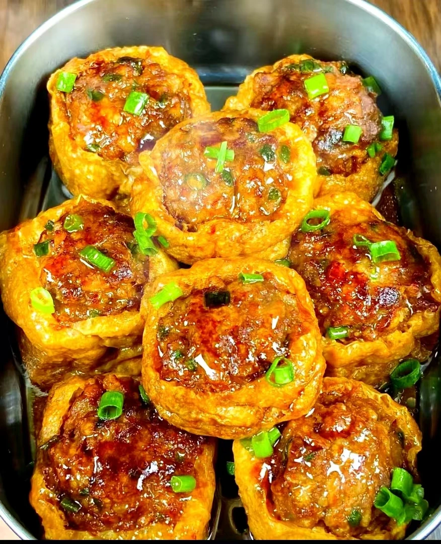 广东河源正宗草包酿豆腐冷冻发货加热即食