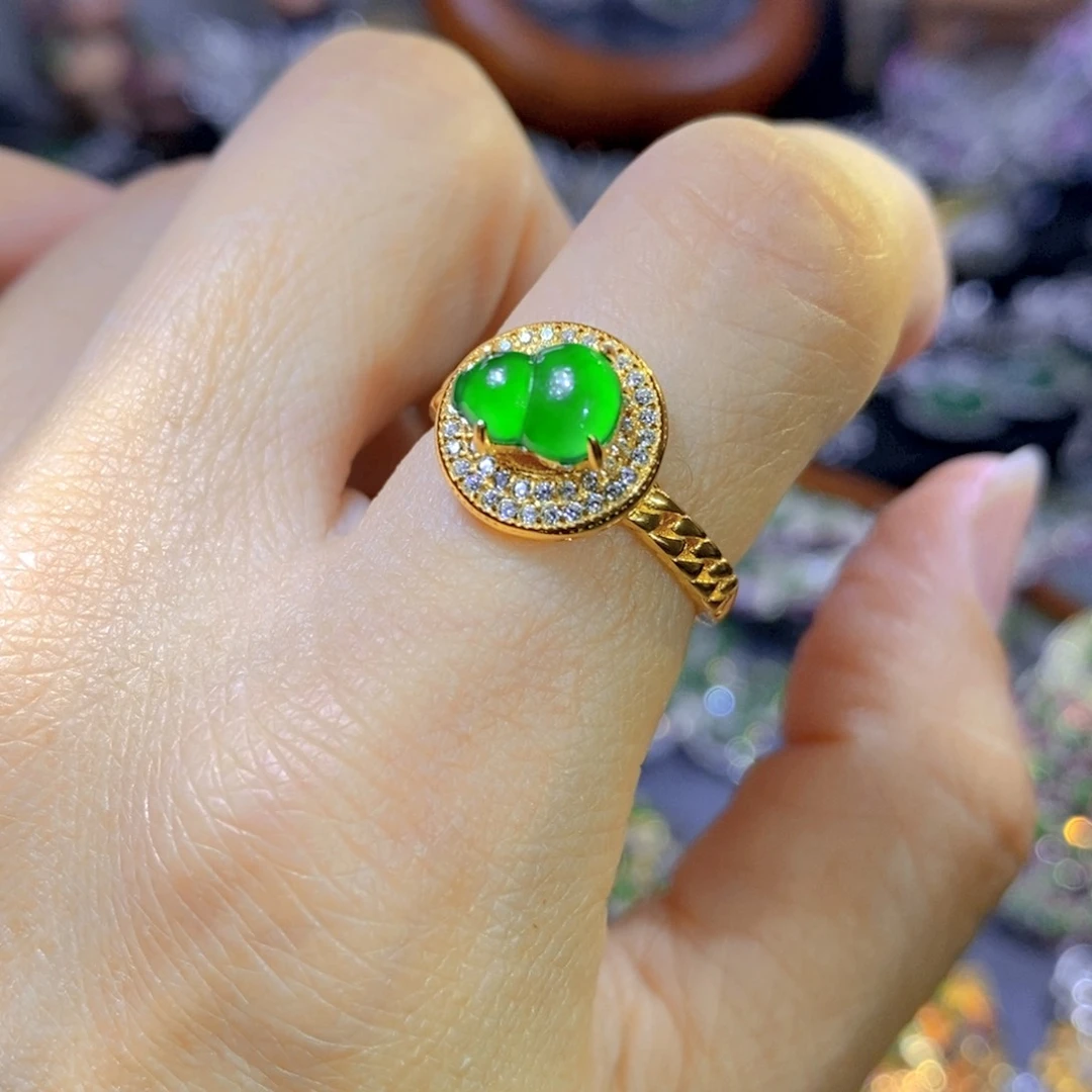 翡翠颈饰银S925镶嵌天然翡翠