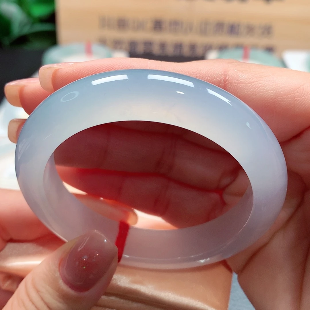 未镶嵌手镯翡翠白月光天然a货翡翠