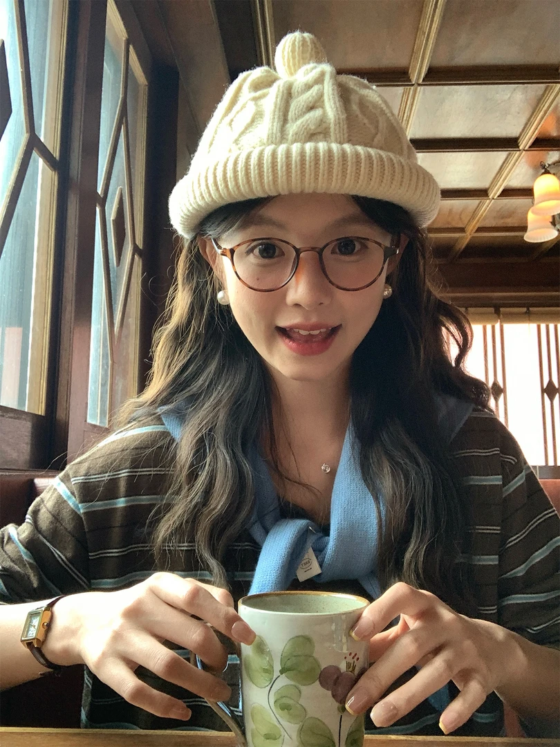 『全羊毛材质』高品质卷边渔夫帽子女2025新款保暖加厚盆帽包头帽