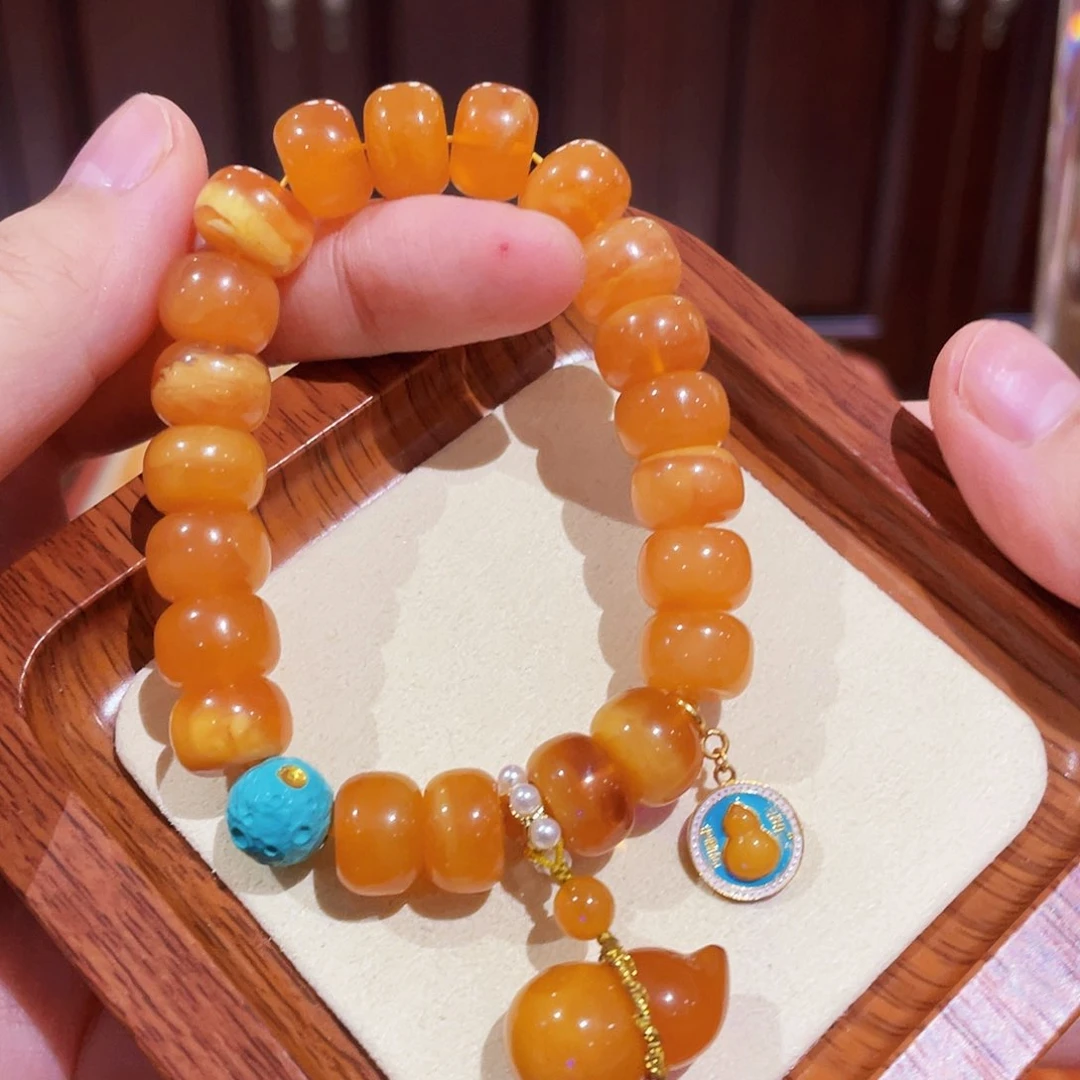 蜜蜡手链未镶嵌手串