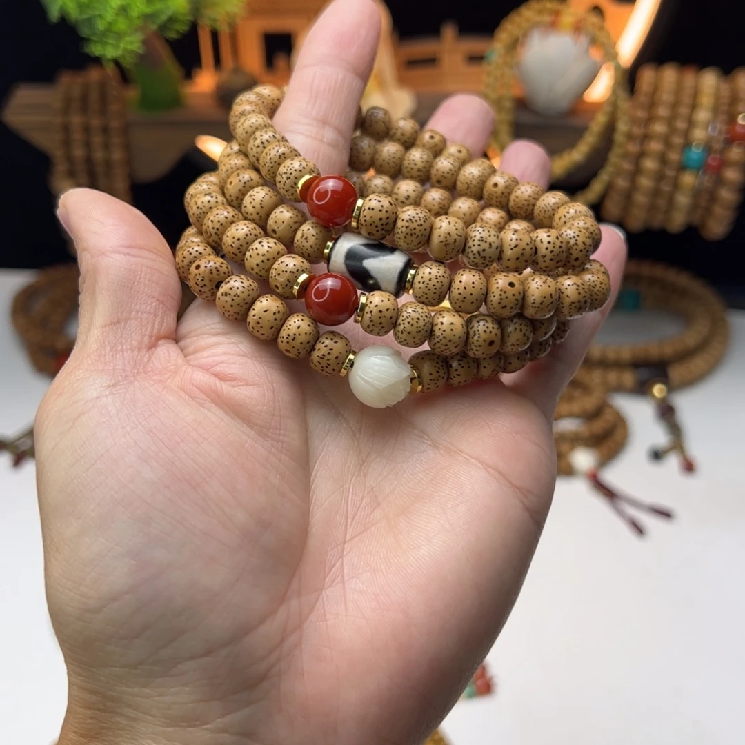 吊坠星月菩提大年份陈籽星月菩提9×7mm