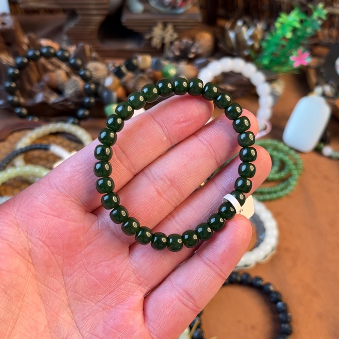 和田玉未镶嵌手链