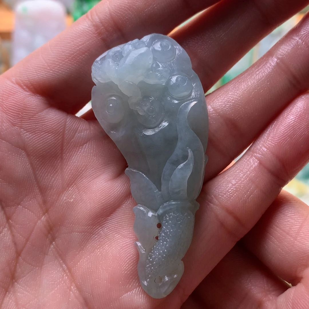 定制翡翠未镶嵌呱呱来财
