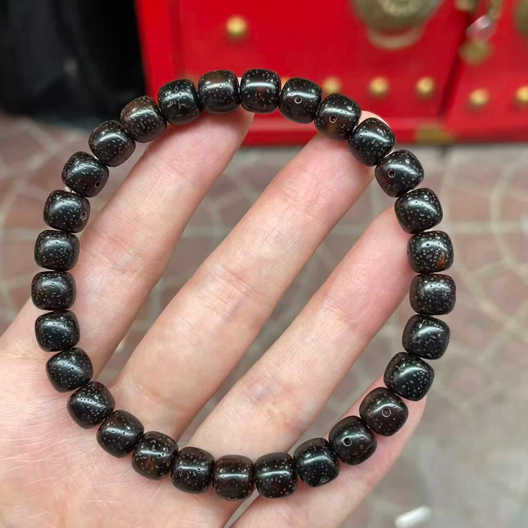 【刘云天专属】L849 星月菩提黑金老型手串 8mm