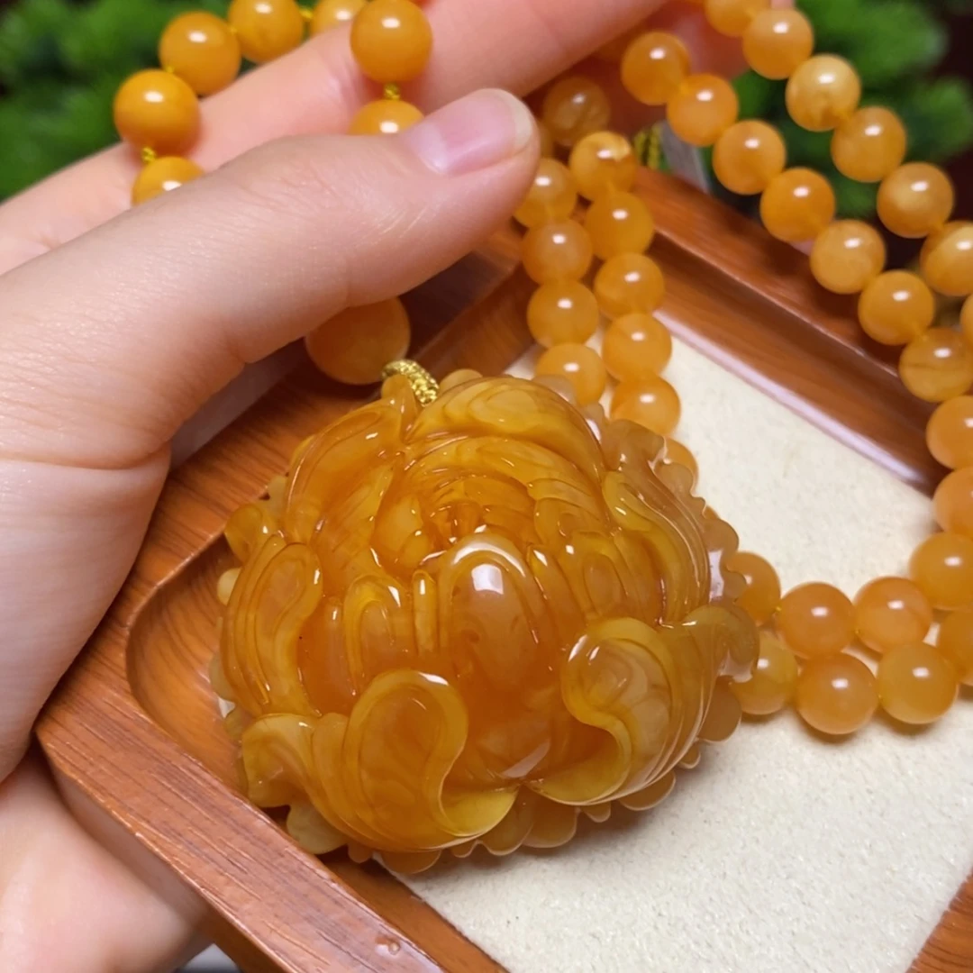 【闪购商品】蜜蜡颈饰未镶嵌项链