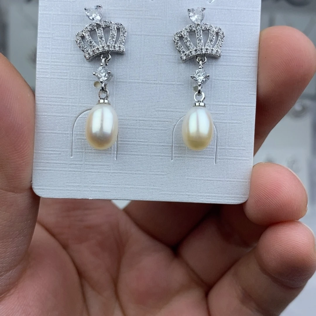 淡水珍珠未镶嵌耳钉