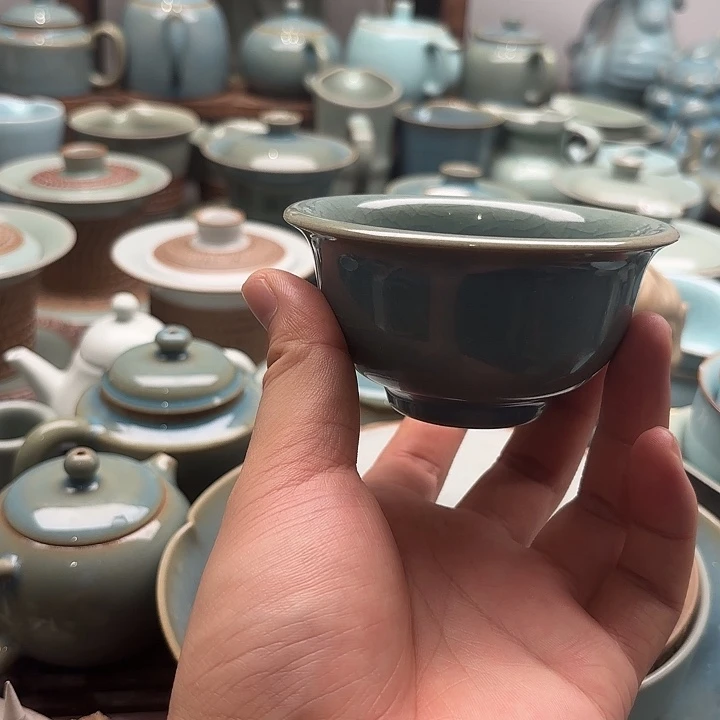 容量120，天蓝釉，一级品，全手工