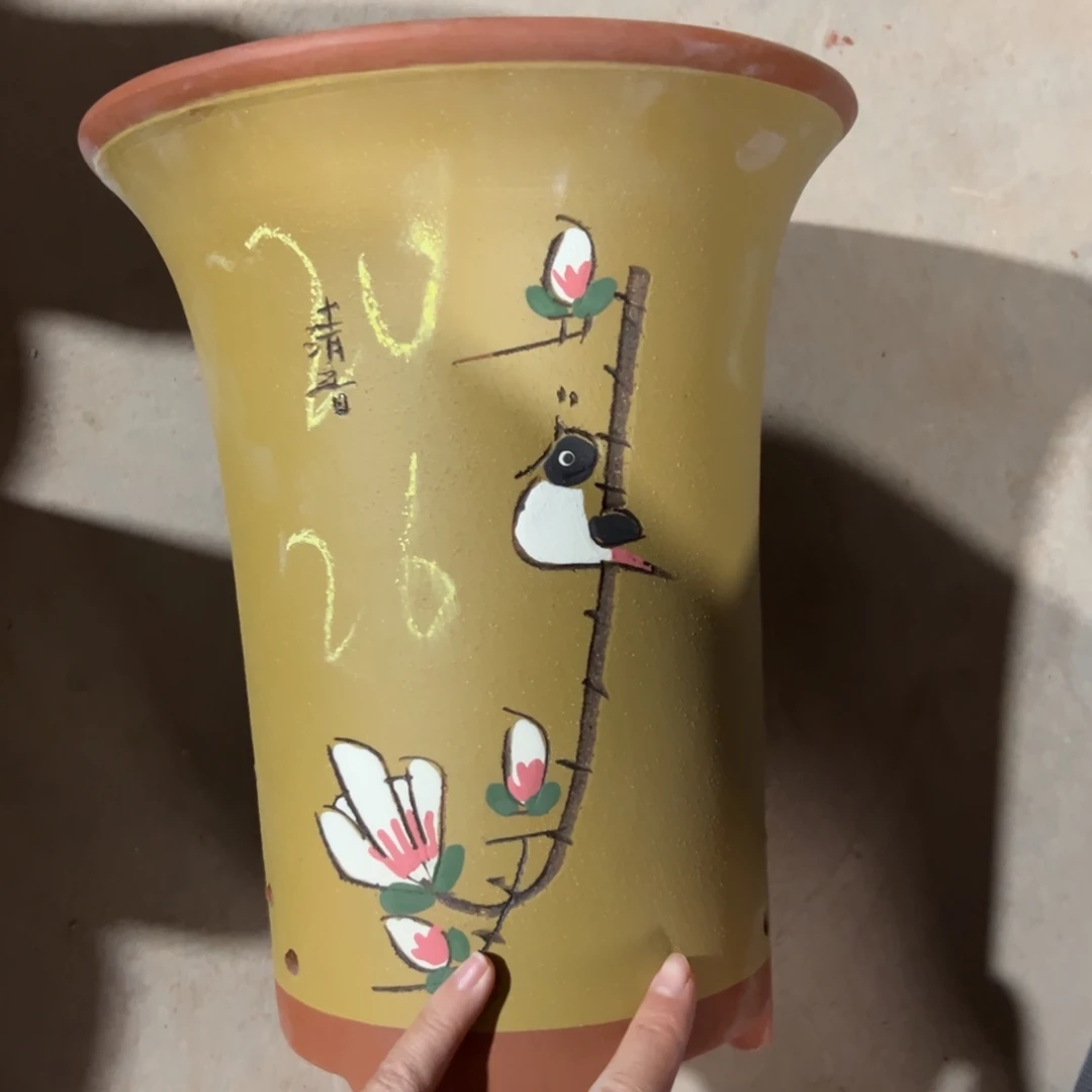 宜兴川阁紫砂花盆单个