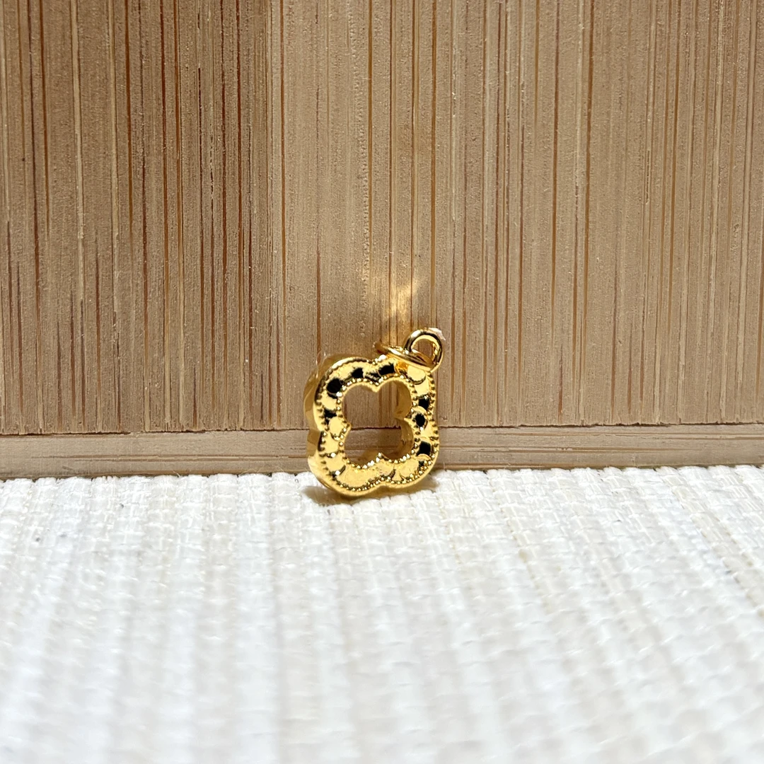 足金碎碎冰四叶草提溜配件