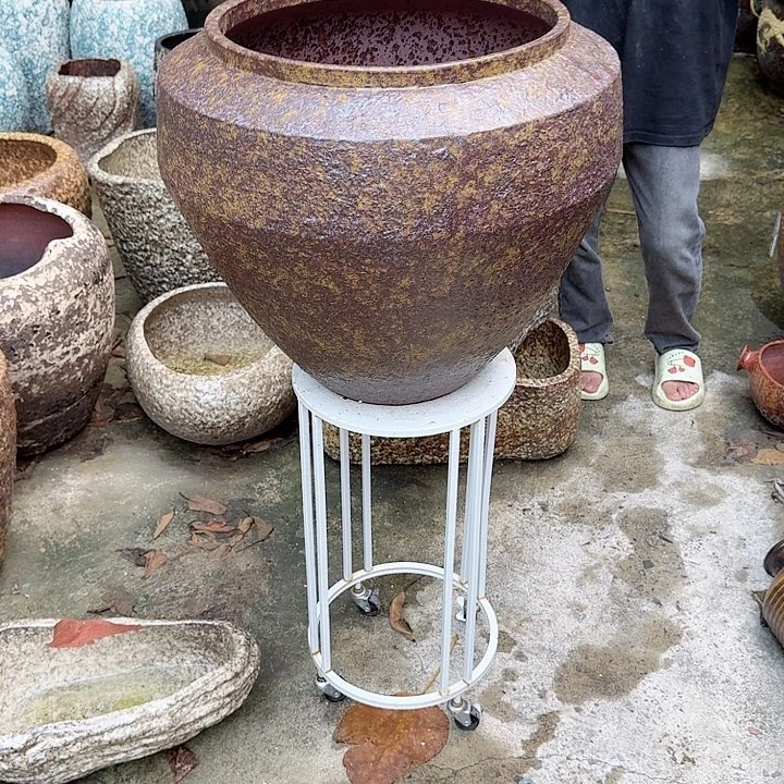 紫砂花盆高度46口径40内口径37度径55