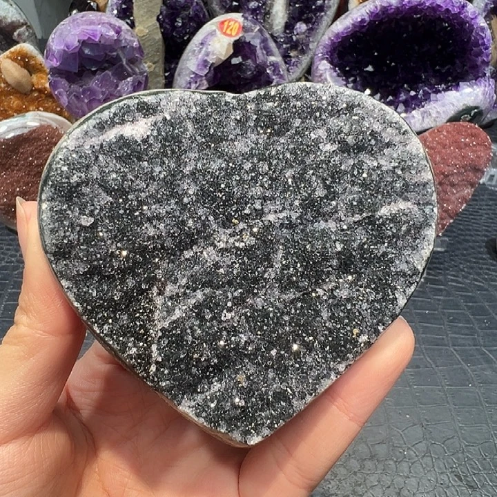 未镶嵌紫晶珠宝半成品