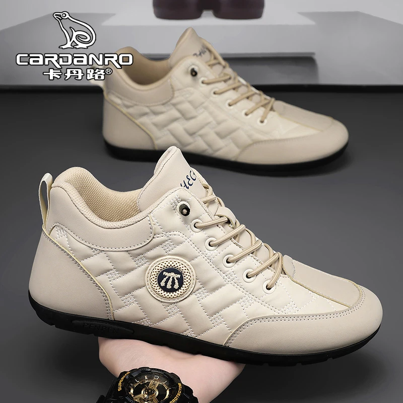 意大利卡丹路男鞋2025新款秋季阿甘板鞋软底男士百搭运动休闲鞋