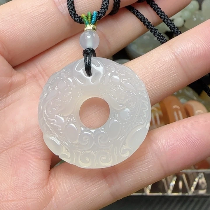 玛瑙/玉髓合金吊坠