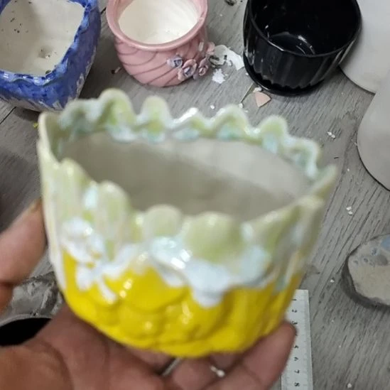 微瑕陶瓷盆12包邮