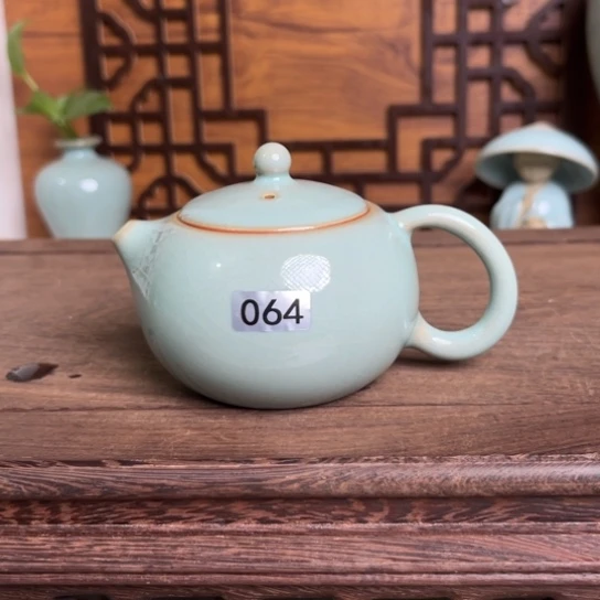 杯064原矿青绿釉小西施壶100ml福利款裸发