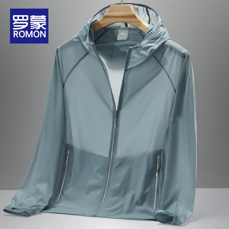 罗蒙男士防晒衣男夏季超薄冰丝皮肤衣遮阳防晒服男款爆款2025新款