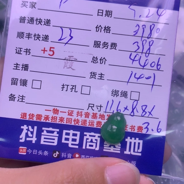 颈饰未镶嵌翡翠P****n
