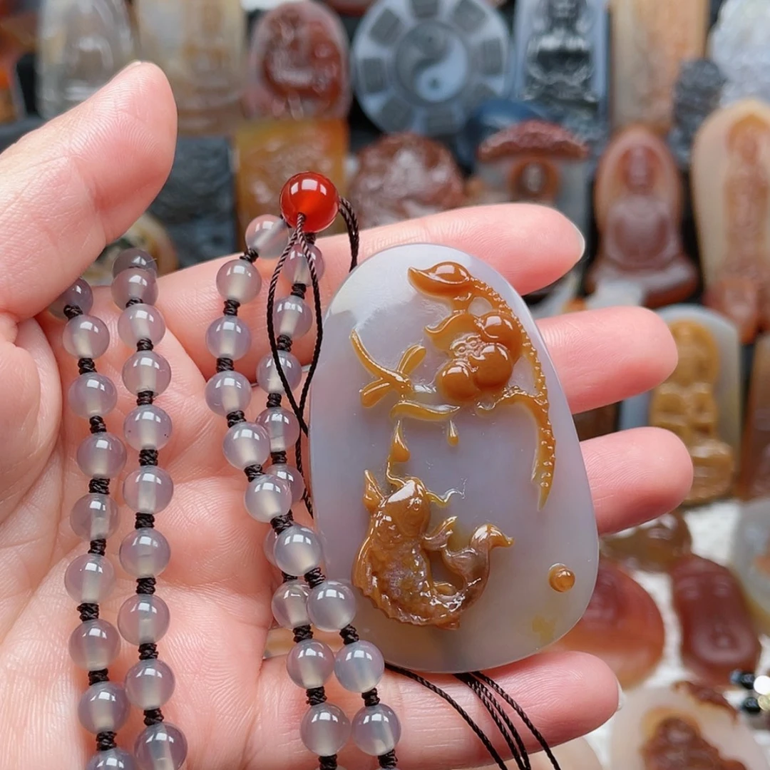 【闪购商品】未镶嵌颈饰玛瑙/玉髓窃**语
