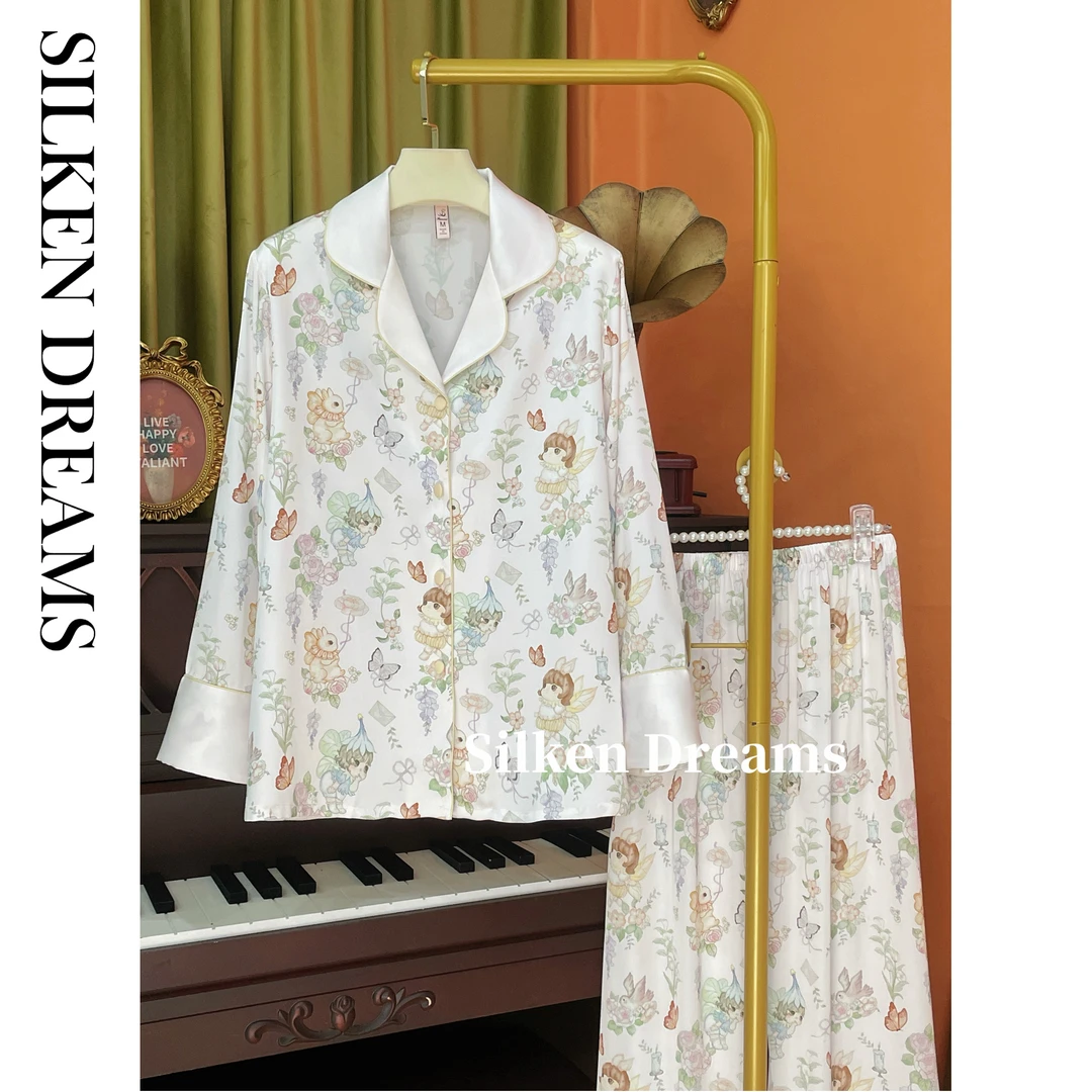 【美梦收藏家｜游梦少女】春秋时尚潮流薄款睡衣家居服长袖套装7