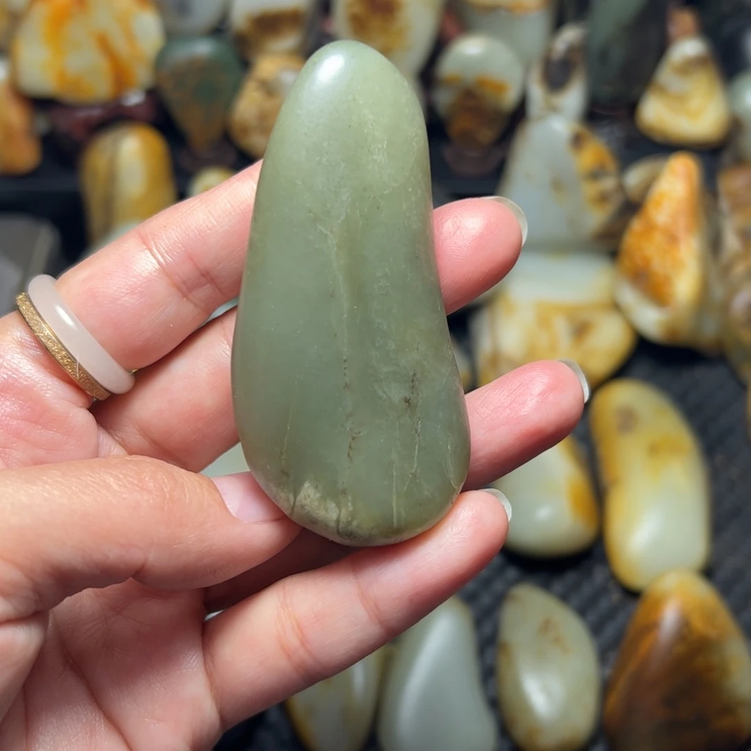 和田玉（青玉）A47未镶嵌