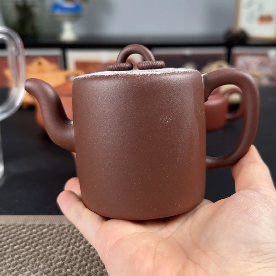卓***运紫砂茶壶微瑕双圈
