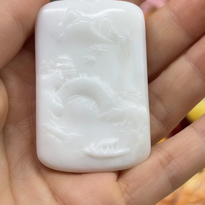 非洲紫檀（红花梨）山水牌