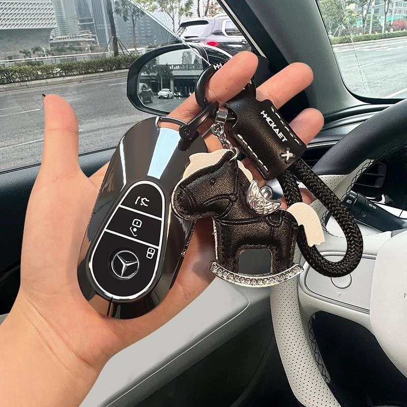2025款奔驰e300l钥匙套c200l高级感glc300l汽车a新款c260l壳扣包