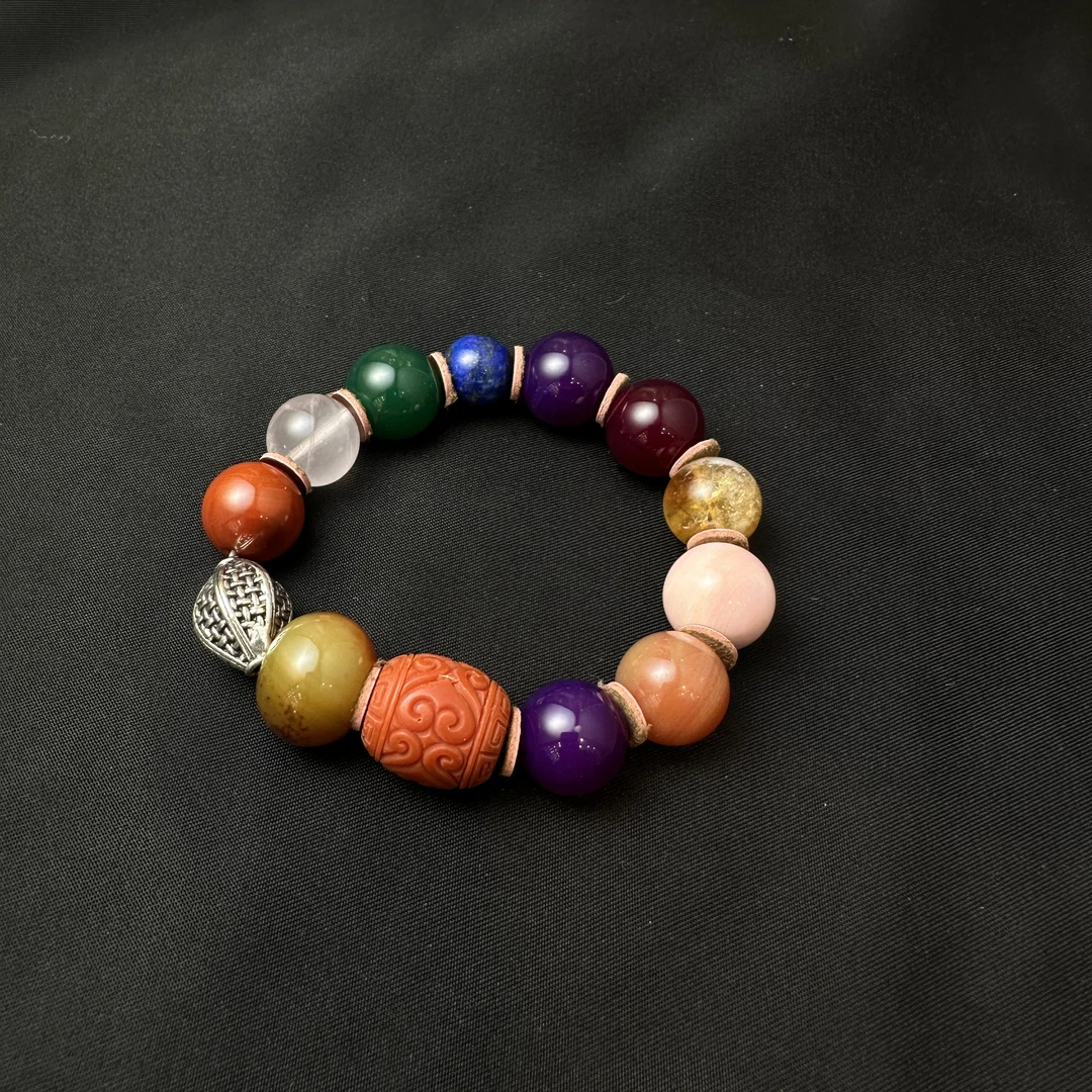 玛瑙多色手串E02-03赠礼盒(多样性发其一)