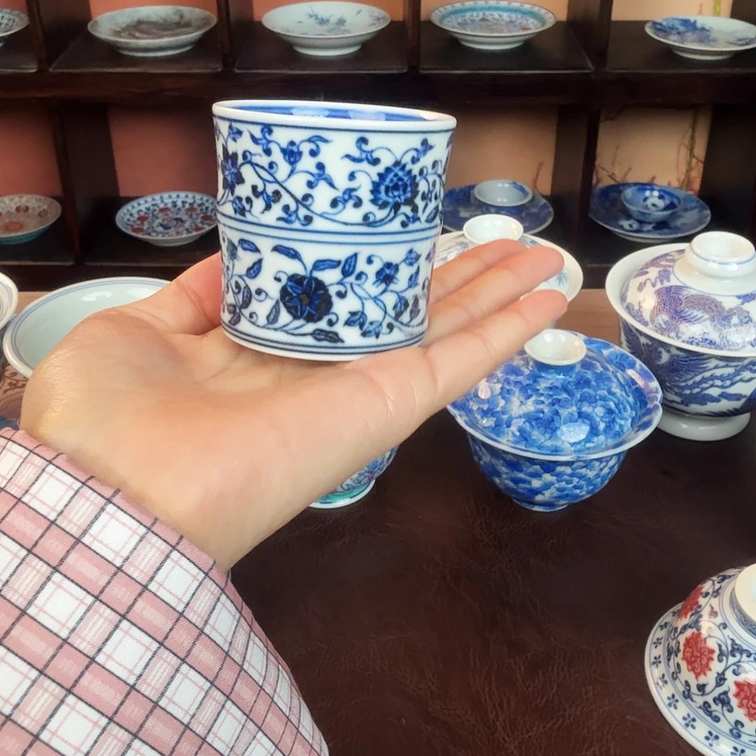 景德镇陶瓷手绘作品微瑕