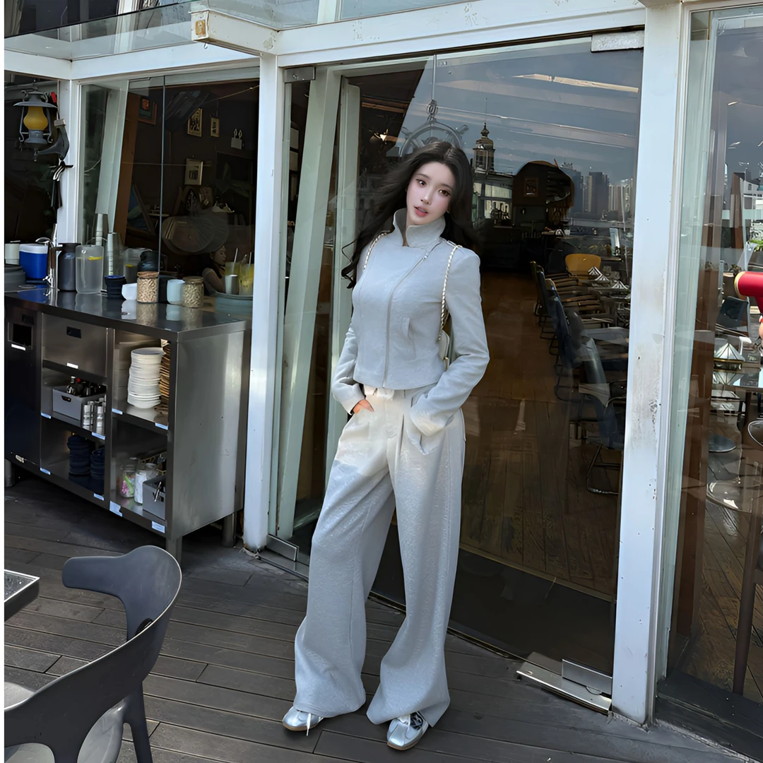 Barb chill【云感日常】入秋穿搭一整套女装时尚简约休闲运动套装