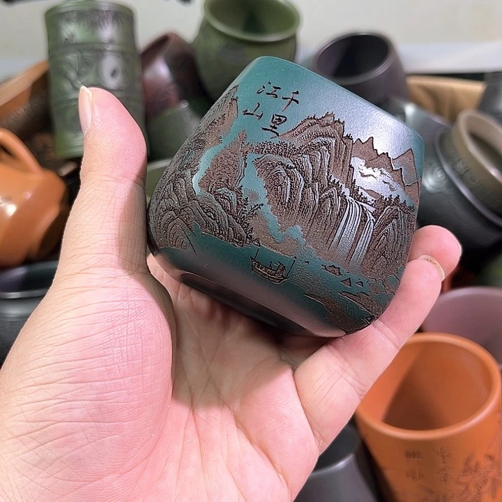 茶杯紫砂全手工紫砂主人杯