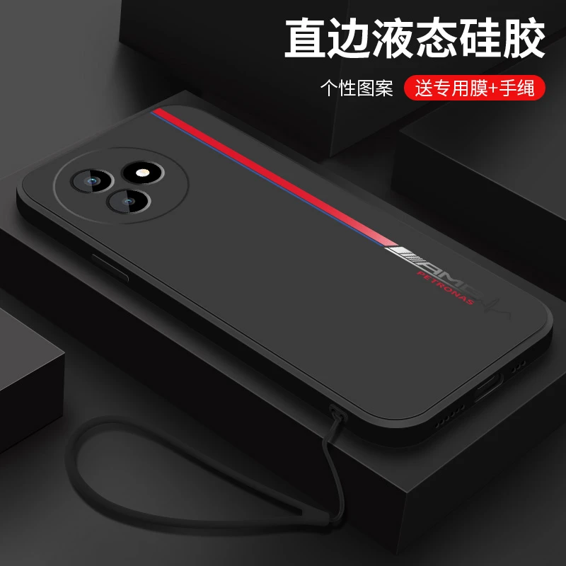 简约线条适用小米红米k80至尊版手机壳redmi新款创意液态硅胶外壳