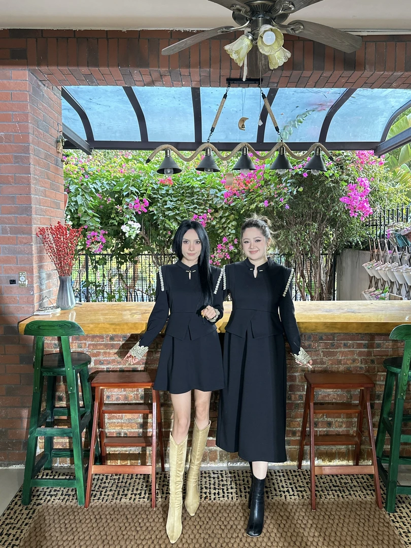 A&N   【烛火入梦】秋冬拼接收腰复古连衣裙