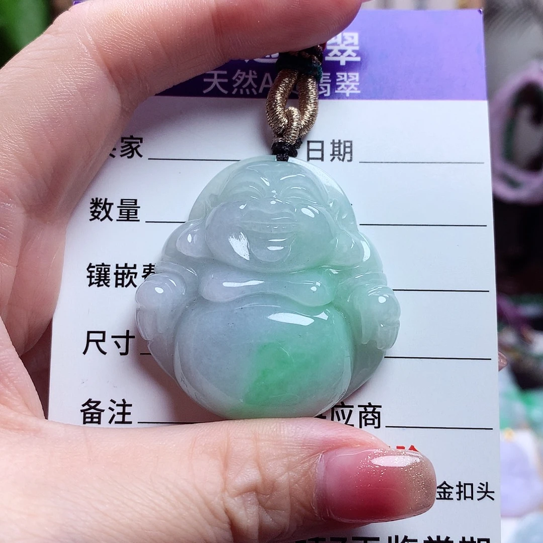 颈饰未镶嵌翡翠佛公32
