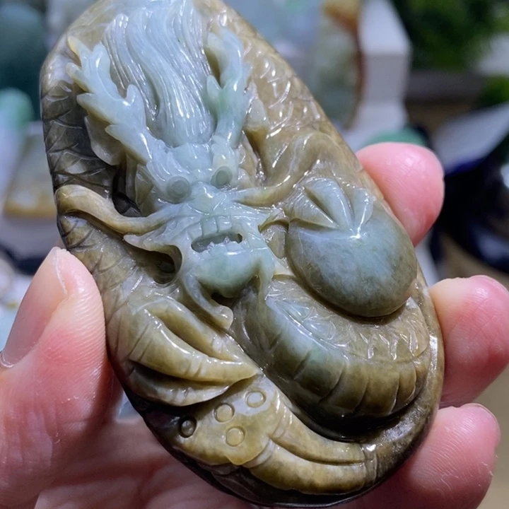 【闪购商品】颈饰未镶嵌翡翠龙牌