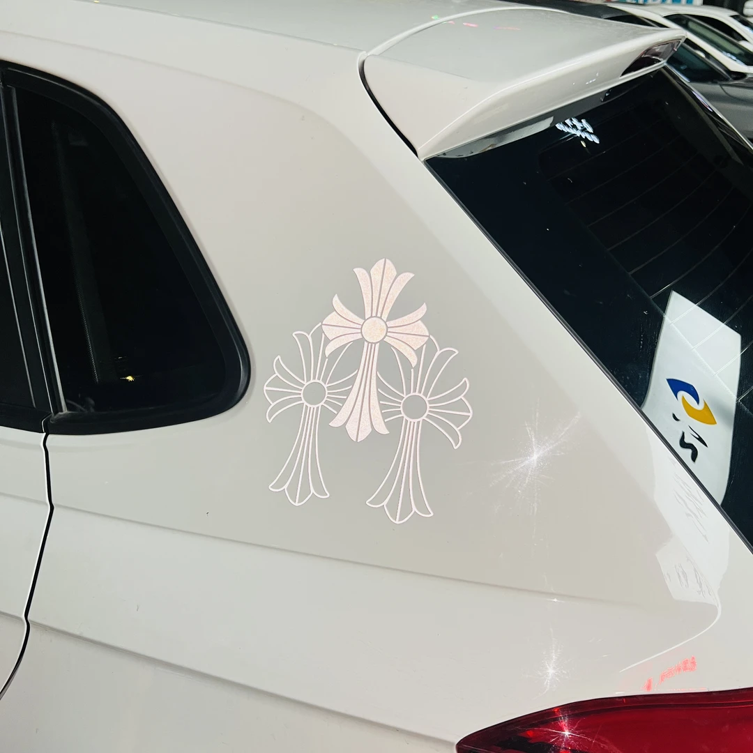 个性创意十字架车贴汽车贴纸高级感车身装饰贴风挡贴