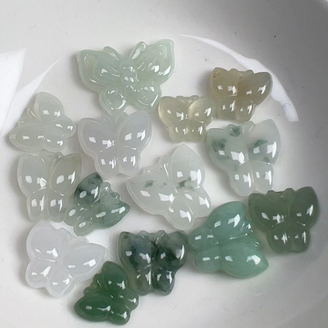 翡翠散珠翡翠蝴蝶一个可挑
