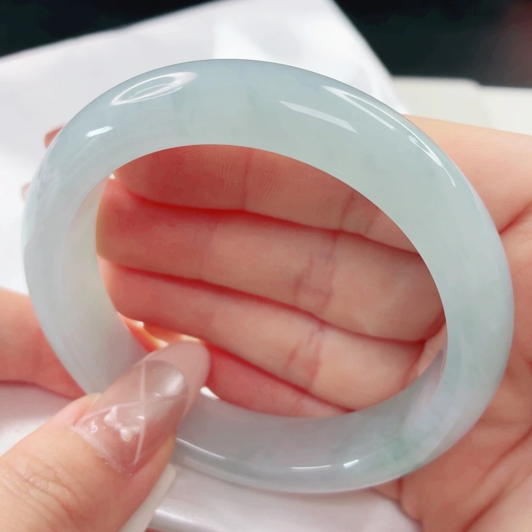 翡翠未镶嵌手镯56.7x123