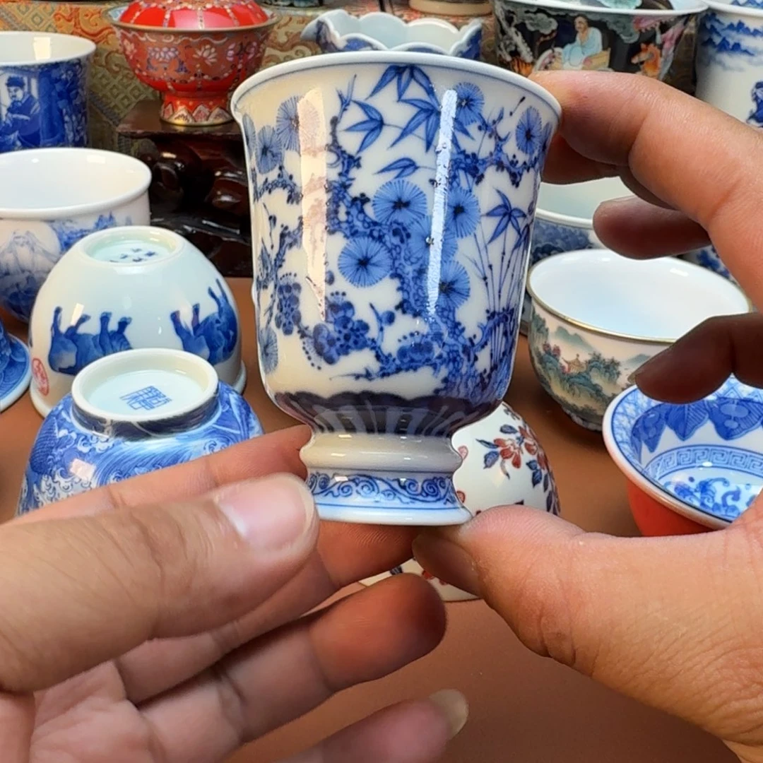 F***,杯子陶景德镇全手工手绘陶瓷