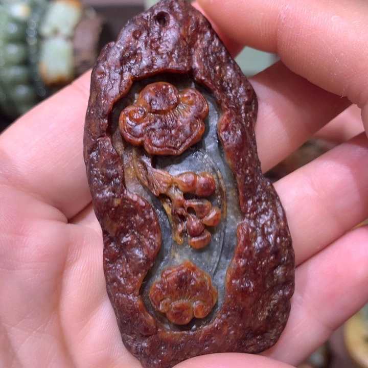 岫岩河磨玉（透闪石质玉）未镶嵌把件