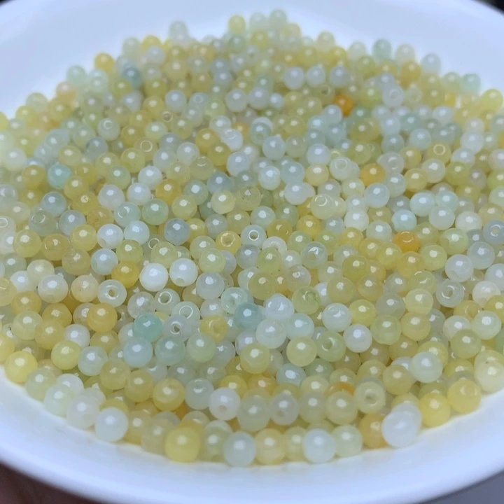 【闪购商品】翡翠手链未镶嵌卡3.5冰黄100个