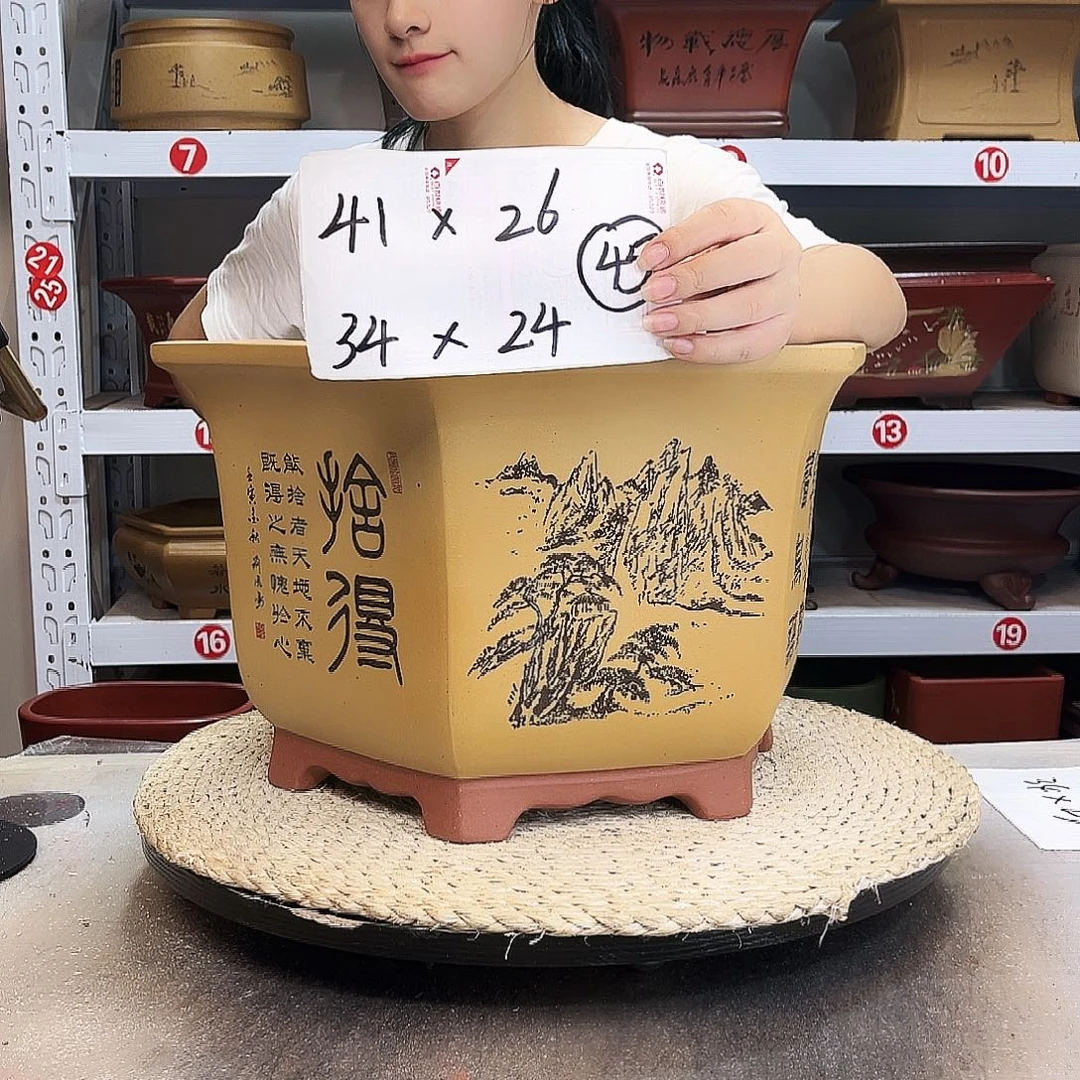 紫砂花盆紫砂花盆