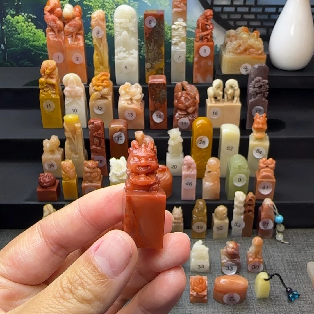 印石寿山石龙宝宝