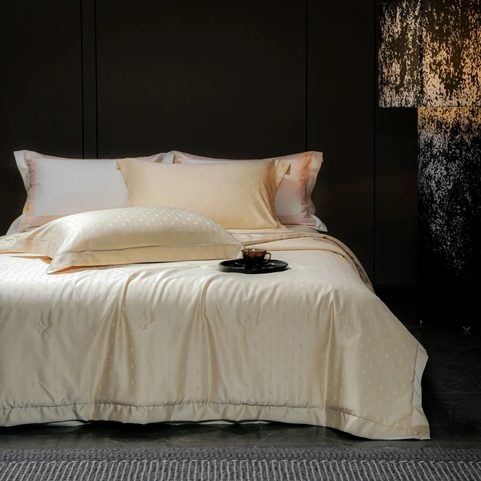 【高端定制】60S夏凉被2025四件套轻奢透气凉感丝滑可机洗夏季夏被