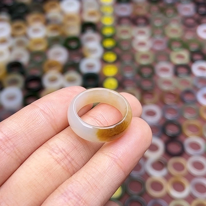 和田玉戒指未镶嵌15码一口糖 特价不退换