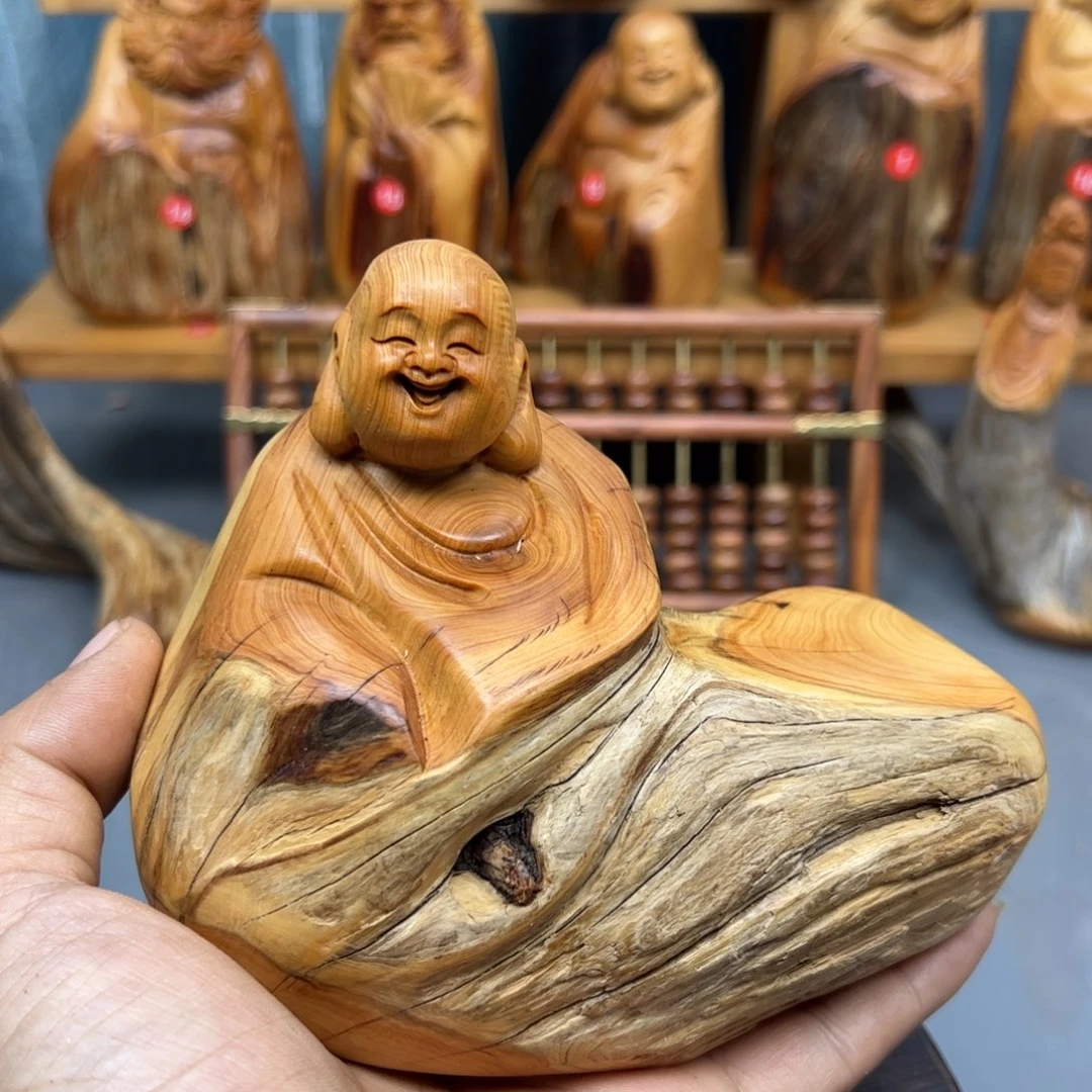 繁***界木崖柏木摆件手把件